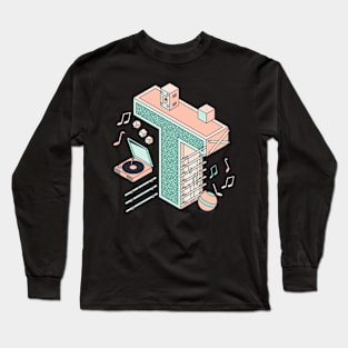 Letter T 3d Long Sleeve T-Shirt